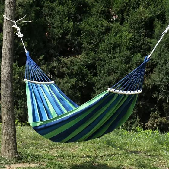 🔥Rede de Descanso Portátil Camping Faixas Reforçada Balanço Ar Livre Antivira com Cordas e Saco de Brinde