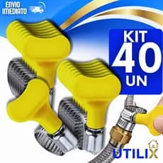 Jogo Abraçadeiras Americana 3/4"-13-19mm com Borboleta Regulável Inox Fixação Mangueira Qualidade Premium