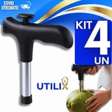 Abridor de Coco Inox Manual 4/3/2/1 Furador Para Coco Verde Quiosques e Praia