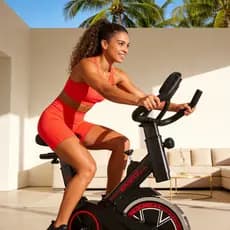 Bicicleta Ergométrica Silenciosa com Volante de 15kg e Suporte de 120kg