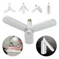 Lâmpada com 3 Pétala Bulbo LED 45W Dobrável Ajustável Luminária Fan Bivolt