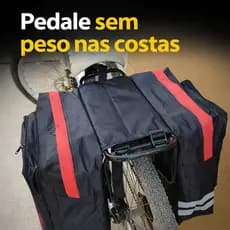 Bolsa para Bike e Bicicleta Bagageiro Traseiro Grande Capacidade Resistente Alforge Bike Uso Diário