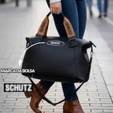 Bolsa Feminina Grande Sacola De Ombro Trabalho Faculdade Cabe Notebook Espaçosa Mala De Mão Couro PU Moderna Barata