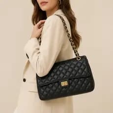 Bolsa Feminina Transversal Corrente Dourada Pequena Ombro Tiracolo De Lado Balada Festa Blogueira Elegante Cores