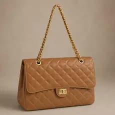 Bolsa CrossBody Hobo Feminina Transversal Luxo Alça Corrente Dourada Casual Elegante