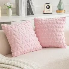Conjunto de Capas para  Almofada de Coração Decorativa Sala Quarto 42x42