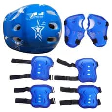Kit Proteção Infantil Rosa Capacete Cotoveleiras Joelheiras Patins Skate Bicicleta Novidade