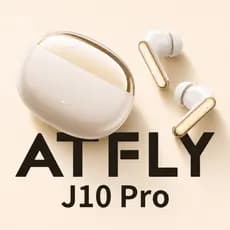 ATFIY Fone de Ouvido Bluetooth J10Pro APPCancelamento Ativo de Ruído Hi-Res LDAC Som 360º Bateria 60h Garantia de 3Meses