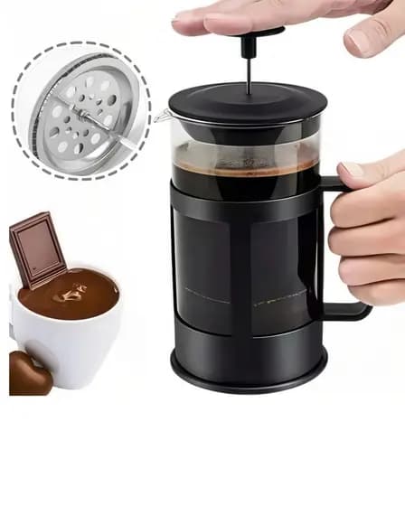 Cafeteira Prensa Francesa 350ml - Sabor Encorpado em Café e Chá com Design Moderno