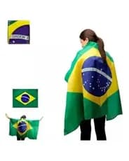 Bandeira Brasil Torcedor De Tecido 100% Poliéster 140 X 90cm