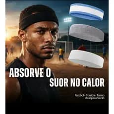 Símbolo de bordado Faixa de Suor Esportiva | Futebol, Corrida e Treino | Absorvente