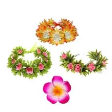 Coroa de Flores Moana Coco Acessórios de Princesa para Crianças Fantasia de Carnaval Tiara Floral Vaiana
