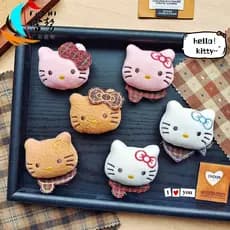 Acessórios de boneca de gatinho com tema de floresta para outono e inverno, broche de gato fofo, acessório para cabelo,