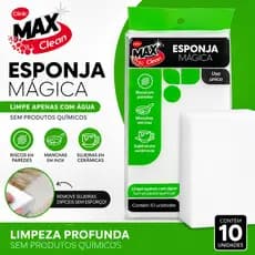 Kit Esponja Mágica Multiuso de Melamina Limpeza Pesada Remove Manchas e Riscos Sem Produtos Químicos