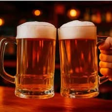 KIT 2 Caneca de Chopp 390 ml Vidro Com Alça Resistente Bebidas