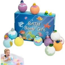 Bombas de Banho Playfizz, Bubbly Buddies, Bombas de Banho para Crianças com Surpresa Dentro, Conjunto de 12 Bombas de Ba