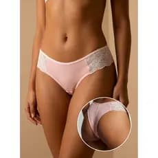 KIT 4 Calcinhas Fio Duplo Feminina Viscose Premium Renda Lateral Levanta Bumbum Conforto Não Marca Na Legging Academia