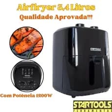 Fritadeira Airflryer 3,4 Litros Startools Potência De 1200W 127V Ou 220V Elétrica 28x27x25Cm