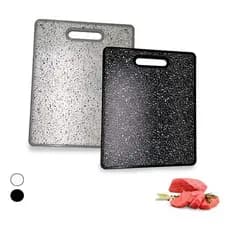 Tábua De Corte Carnes Queijos Legumes Marmorizado Polietilen 33X29CM