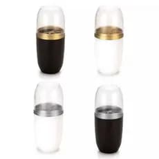 Porta Escova de dente e Pasta Original Com Tampa Transparente 500ml Arthi