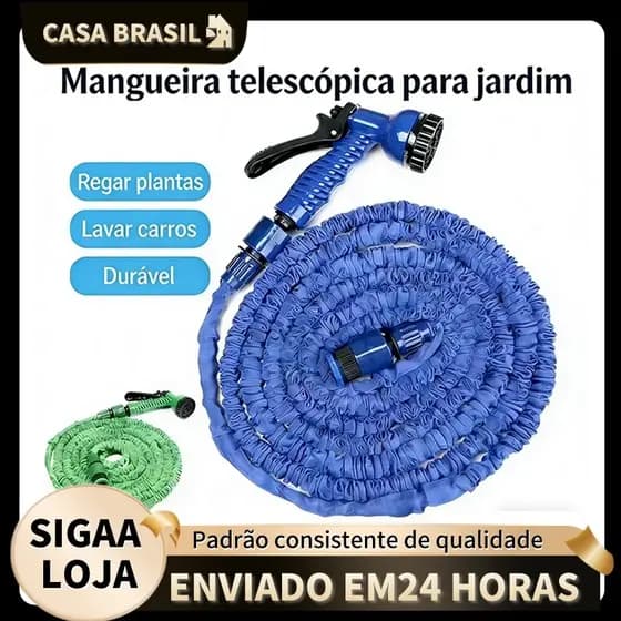 Mangueira magica Expansível Elástica Flexível Jardim Retrátil Multiuso - 3XZ OFFICIAL STORE