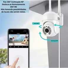 Kit 2/3/4/5 Câmeras De Segurança wi-fi externa À Prova D'água full hd IC IP 360 - Bivolt