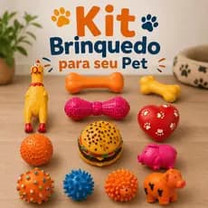 Kit 12 Brinquedos Cachorro Pet Pequeno Porte Brinquedinho Pet Mordedor