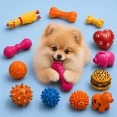 12 Brinquedos Para Cachorro Kit Mordedor Borracha Sortidos Pet
