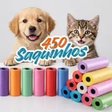 450 saquinhos cata coco Kit 30 Rolinhos C/15 Sacos De Lixo Coco Pet Gato E Cachorro saco plastico