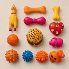 Kit Mordedor Pet Brinquedos De Borracha Divertidos Para Cães Cachorro Pequeno Médio Sortidos