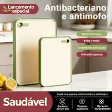 Tábua De Corte Multiuso Antibacteriana À Prova De Mofo Material Natural Espessada Para Cozinha