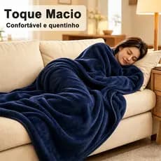 Cobertor Manta Casal Microfibra Lisa Multiuso Vários Tamanhos Hipoalergênica Toque Macio