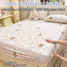 Jogo de Cama Lençol Estampado Micropercal 400 Fios Com Elástico Solteiro Casal Queen King Vários Tamanhos