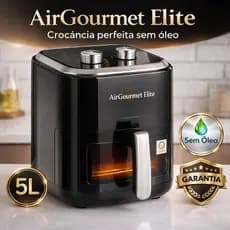 Air Fryer 5L Sem Óleo AirGourmet Elite 220V Fritadeira Elétrica Grande Antiaderente Econômica