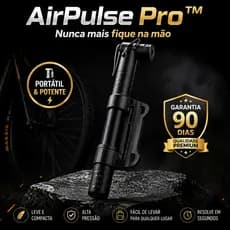 Bomba de Ar Portátil Bicicleta AirPulse Pro™ Mini Compacta Alta Pressão Enche Rápido