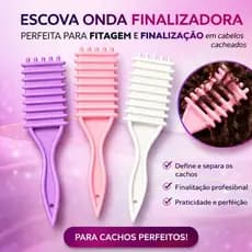 Escova Onda Finalizadora Para Finalização e Fitagem em Cachos