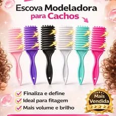 Escova Finalizadora Cachos Definidos Fitagem e Finalização Profissional