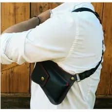 Europeu americano novo estilo cinta axilas mochila dos homens ao ar livre saco do telefone móvel câmera bolsa axilas