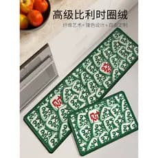 Tapetes de cozinha para cozinha Tapetes de lã da Bélgica dedicados podem ser rasgados, sem enxágue, absorventes de água,