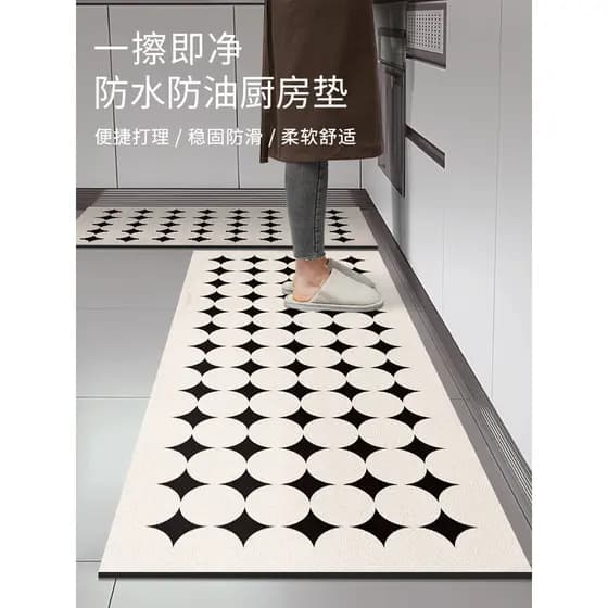 Tapete de chão de PVC para cozinha, à prova d'água, à prova de óleo, antiderrapante, limpável, sem enxágue, especial, ta