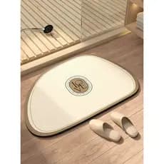 Polaroid cor tapete de chão simples resistente à sujeira Super absorvente antiderrapante porta de secagem rápida banheir