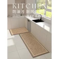 Pvc limpável tapetes de cozinha antiderrapante à prova de óleo à prova dwaterproof água casa pé esteiras entrada anti-su