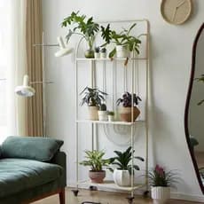 Planta flor prateleira de ferro vaso de flores chão Multi-camada varanda prateleira decoração Interior sala estar Shel