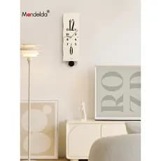 Mandelda relógio de parede perfurado sala de estar 2026 novo estilo relógio doméstico estilo Medieval relógio de parede