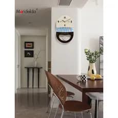 Mandelda marca coreana relógio de parede sala estar 2026 novo estilo moda arte criativa relógio decoração parede