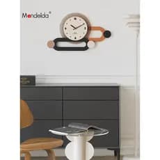 Mandelda perfurado relógio de parede sala estar 2026 novo estilo creme estilo casa moda relógio decoração criativa