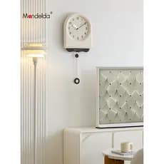 Mandelda sem perfuração 2026 novo estilo estilo Medieval relógio de parede sala estar moderno simples atmosférico criati
