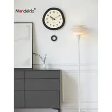 Mandelda sem perfuração decoração doméstica arte relógio moderno e minimalista sala de estar pêndulo relógio de parede c