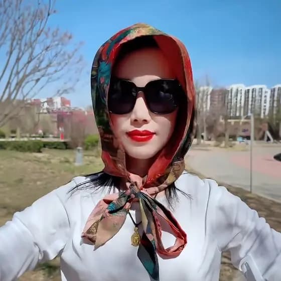 Protetor solar lenço de seda chapéu senhoras dupla face lenço chapéu verão ao ar livre pára-sol lenço de seda Casual mod
