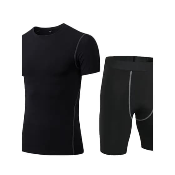 [Super econômico] roupa de Fitness masculina, roupa esportiva de alta elasticidade, secagem rápida, basquete, corrida, t